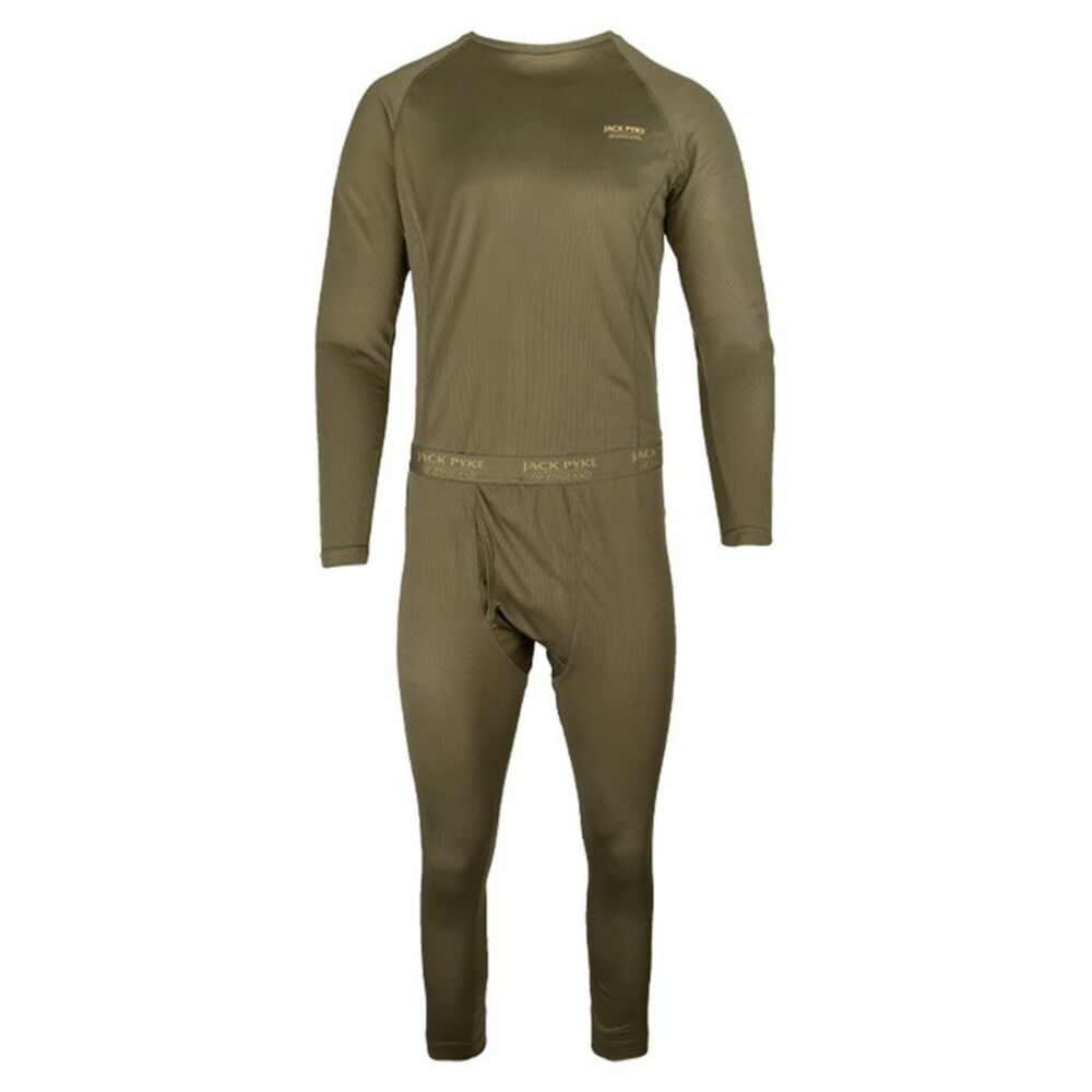Jack Pyke Mens Polyester Base Layer Set / Green